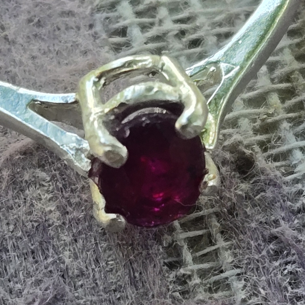 Ruby Oval Ring - image 1